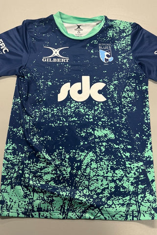 Kids Aquamarine/Navy Warm Up Tee