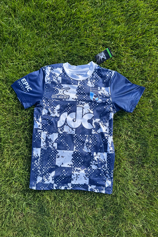 Kids Navy Warm Up Tees – Bedford Blues - Main Image